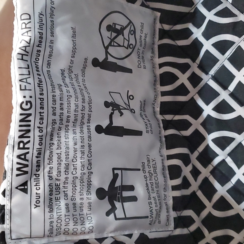 Balboa baby shopping cart/highchair cover - Picture 2 of 4